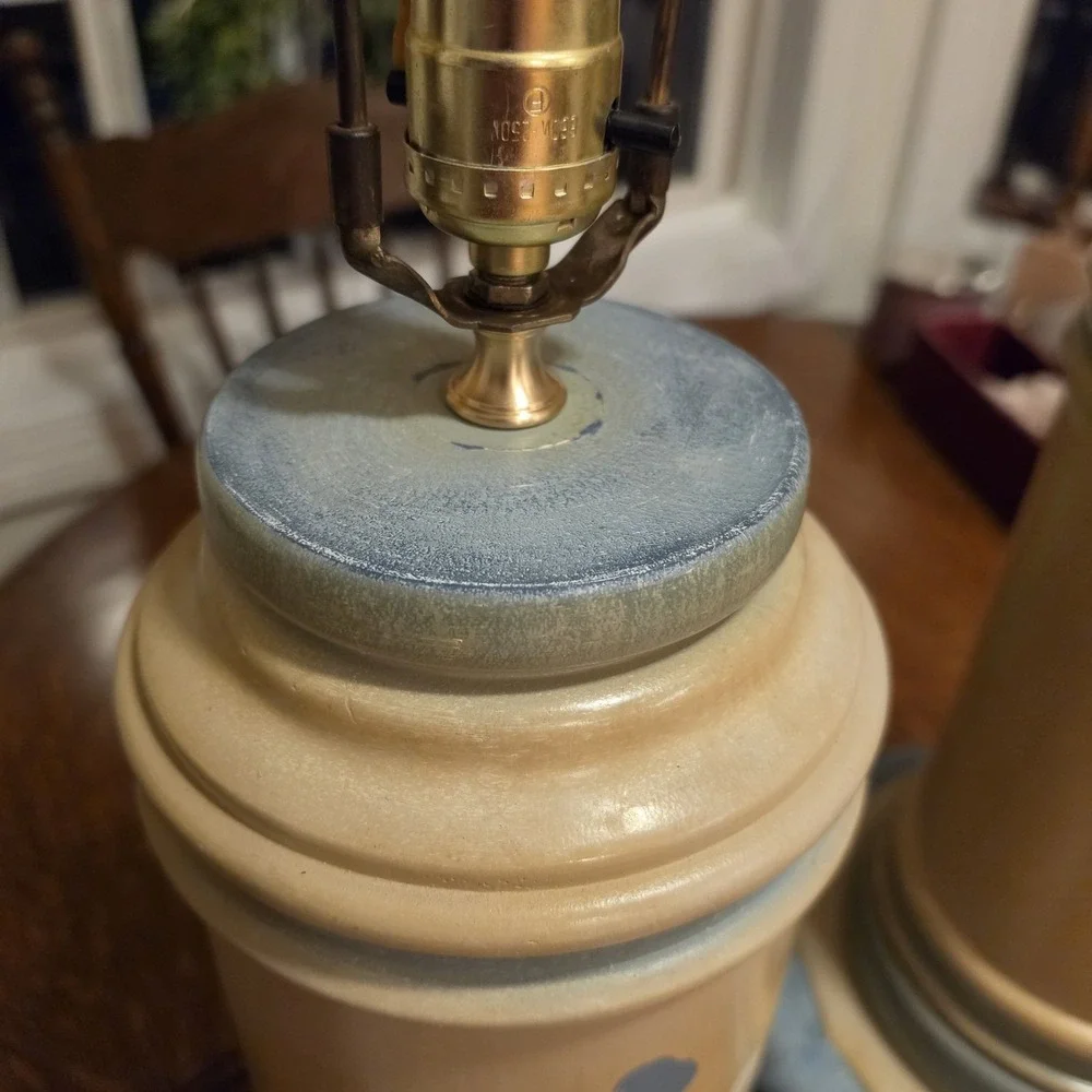 Vintage matching country goose lamp set table lamp & Floor Cottagecore